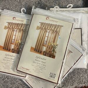 Splendor Batiste Panel- sheer White- 4 PAIRS